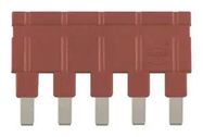 JUMPER, 5POS, 16A, 6.7MM, RED