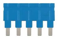 JUMPER, 5POS, 16A, 6.7MM, BLUE