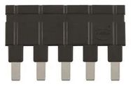 JUMPER, 5POS, 16A, 6.7MM, BLACK
