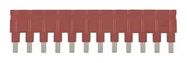JUMPER, 12POS, 16A, 6.7MM, RED