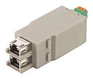 ENET MODULE, DIN RAIL, RJ45, US4, 4PORT