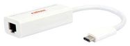 CONVERTER, USB C PLUG-RJ45 JACK, WHT