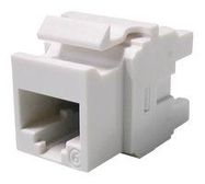 KEYSTONE JACK, RJ45, 8P8C, CAT6, WHITE