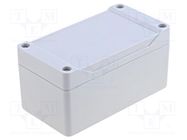 Enclosure: multipurpose; X: 65mm; Y: 120mm; Z: 60mm; 1555; ABS; grey HAMMOND