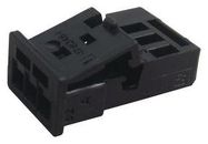 RECEPTACLE HOUSING, 3POS, PBT GF, BLACK