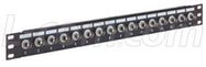 COAXIAL RACK PANEL, BNC, 16PORT, 75R