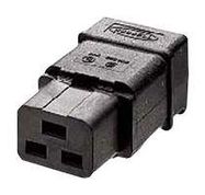 POWER ENTRY, 20A, 250VAC, PA, BLACK