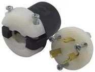 POWER ENTRY, 20A, 250VAC, PA, BLK/WHT
