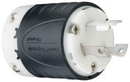 POWER ENTRY, 30A, 250VAC, PA, BLK/WHT