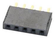 CONNECTOR, RCPT, 5POS, 1ROW, 2.54MM