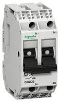 CIRCUIT BREAKER, 2 POLE, DIN RAIL/PANEL