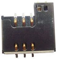 SIM CARD CONNECTOR, 6POS, SMT