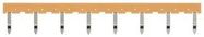 SHORT BAR, SKT, 15.5MM, 8POLE, YELLOW