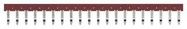 SHORT BAR, SKT, 7.75MM, 20POLE, RED