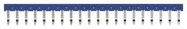 SHORT BAR, SKT, 7.75MM, 20POLE, BLUE