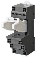 RELAY SOCKET, 8POS, DIN RAIL, SCREW