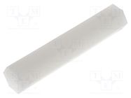 Screwed spacer sleeve; hexagonal; polyamide; M3; 30mm FIX&FASTEN