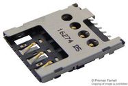 CONNECTOR, MICRO SIM, 6POS