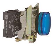 PANEL INDICATOR, BLUE, 24V, 22MM