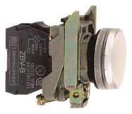 PILOT LIGHT, 22MM, WHITE, 240VAC