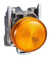 PILOT LIGHT, 22MM, ORANGE LENS, 250VAC