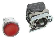 ILLUM INDUSTRIAL PB SW, 6A/120V, RED