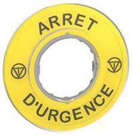 MARKED LEGEND, 60MM, EMERGENCY STOP SW