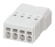 TERMINAL BLOCK, PLUGGABLE, 4POS, 20AWG