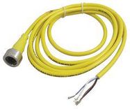 SENSOR CORD, 4P, M12 PLUG-FREE END, 2M