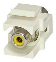 RCA KEYSTONE COUPLER, RECEPTACLE, WHT