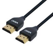 CABLE, HDMI PLUG, 1.25M, 36AWG, BLACK