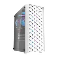 Darkflash DK351 computer case (white) + 4 RGB fans, Darkflash