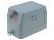 Enclosure: for HDC connectors; HTS; size 4; Locking: for latch TE Connectivity