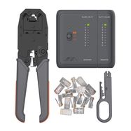 5-in-1 Kit: Cable Tester, Crimper, Stripping Knife, Case, RJ45 Plugs Jimi Home JM-GTW5N, JIMI Home