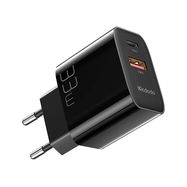 Wall charger Mcdodo CH-0922 USB + USB-C, 33W + USB-C cable (black), Mcdodo