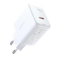 Wall Charger Acefast A1 PD20W, 1x USB-C (white), Acefast