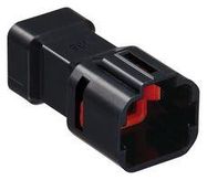 PLUG HOUSING, 3POS, CRIMP, 2.2MM