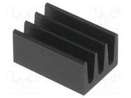 Heatsink: extruded; black; L: 10mm; W: 6.3mm; H: 4.8mm; 75K/W FISCHER ELEKTRONIK