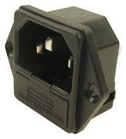 PWR ENTRY INLET SKT W/ FUSE HOLDER, 10A