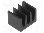 Heatsink: extruded; black; L: 5mm; W: 6.3mm; H: 4.8mm; 123K/W FISCHER ELEKTRONIK