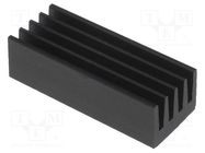 Heatsink: extruded; black; L: 21mm; W: 8mm; H: 6mm; 33K/W; aluminium FISCHER ELEKTRONIK