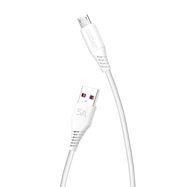 USB to Micro USB Cable Dudao L2M 5A, 2m (White), Dudao