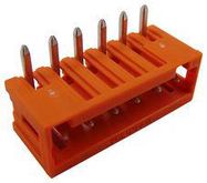 TERMINAL BLOCK, R/A, HEADER, 6POS, TH