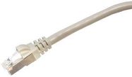 PATCH CABLE, RJ45 PLUG, CAT6, 1M, GREY