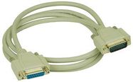 COMPUTER CABLE, DSUB 15P PLUG-SKT, 1.52M