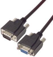 COMPUTER CABLE, DSUB 9P PLUG-SKT, 3.05M