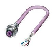 SENSOR CORD, 5P, M12 RCPT-FREE END, 0.5M