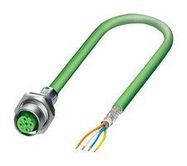 SENSOR CORD, 4P, M12 RCPT-FREE END, 2M