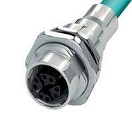 SENSOR CORD, 8P, M12 RCPT-FREE END, 0.5M