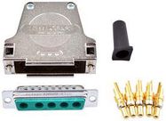 COMBO D-SUB CONN, PLUG, DB-5W5, SOLDER